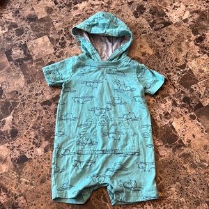 NWOT Carters Hoodie Romper